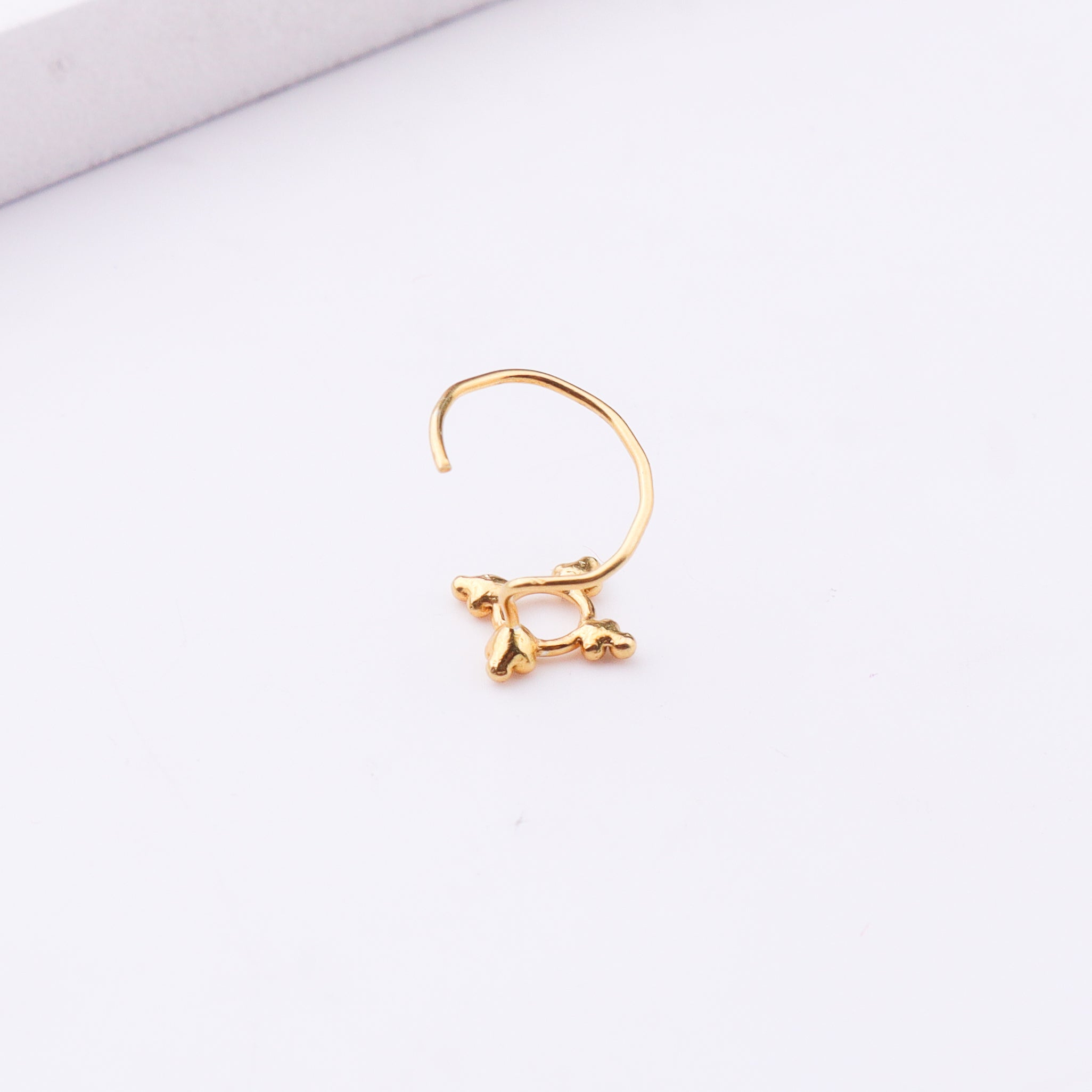Gold plated nose pin jewelry