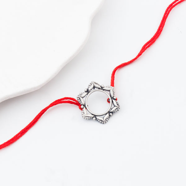 Handcrafted Silver Rakhi/Pendant