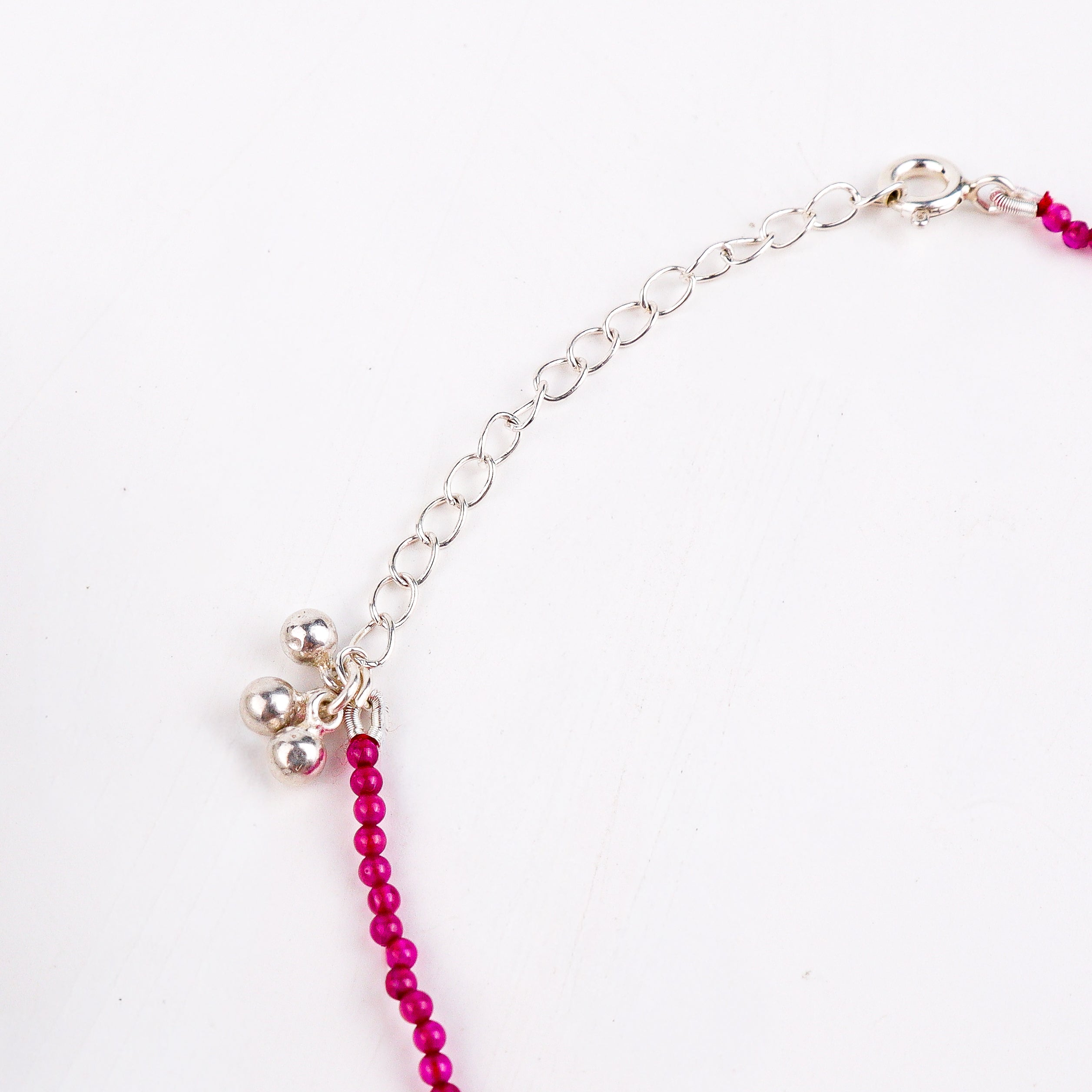 Ruby Anklet with Ghungroo