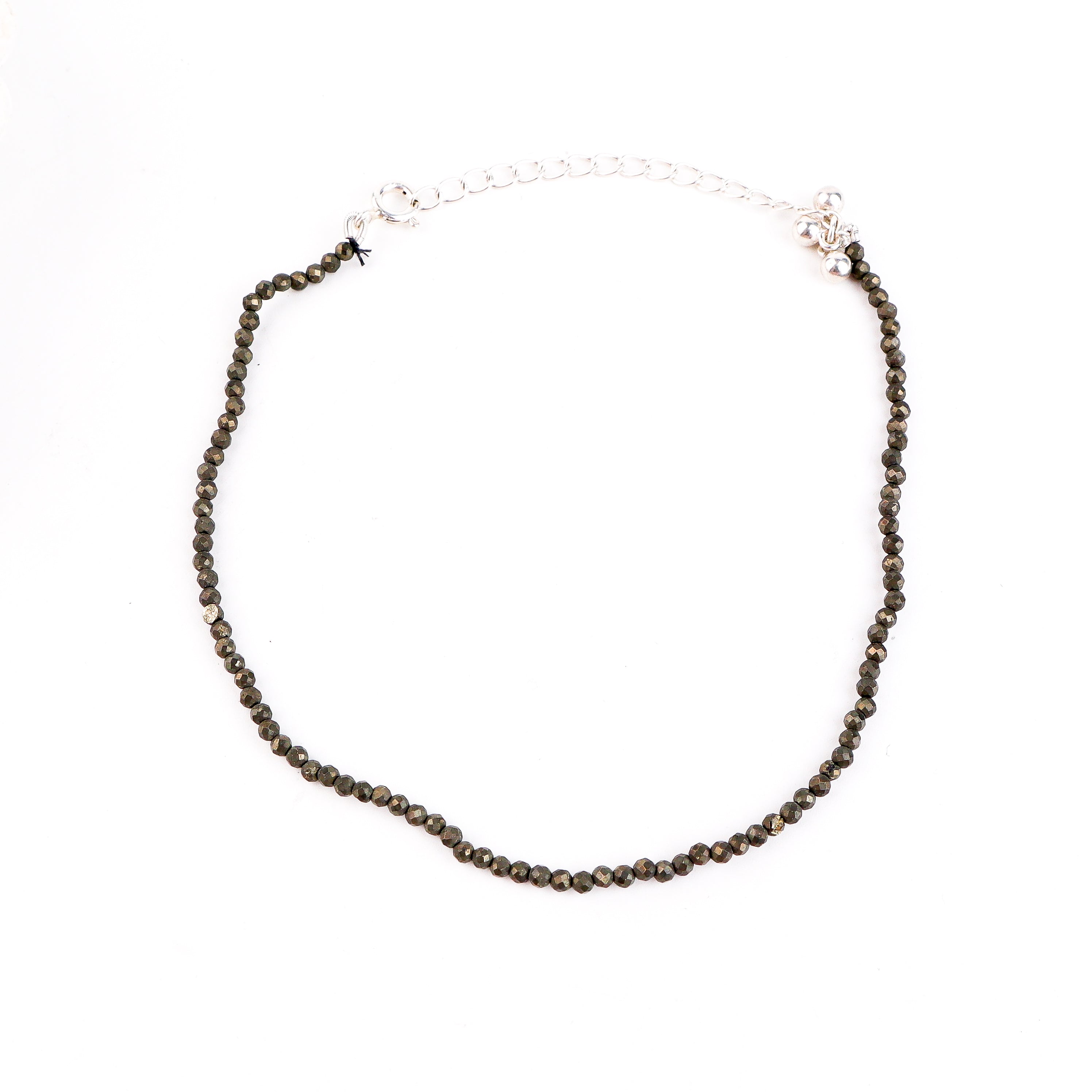 Pyrite Anklet with Ghungroo