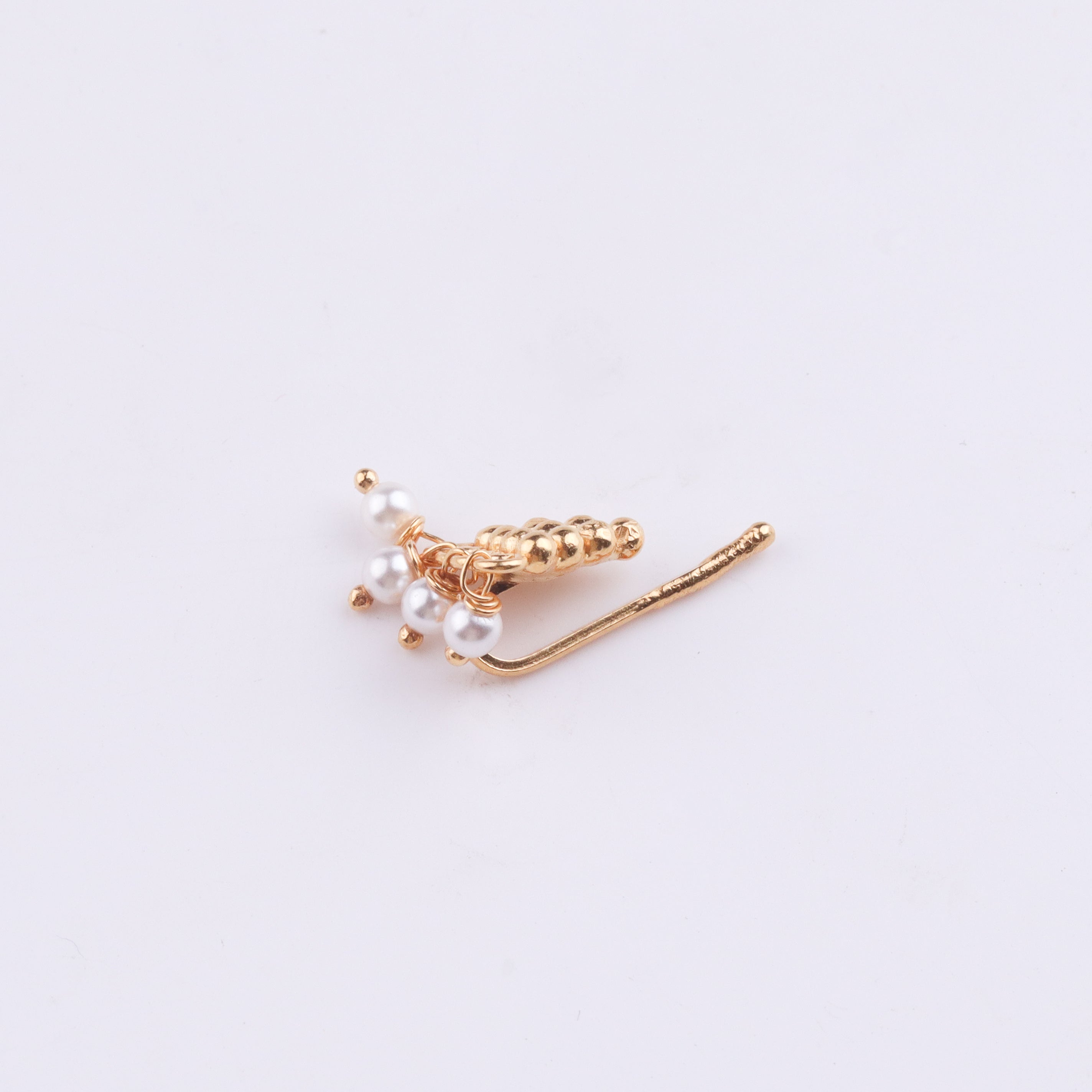Pyramid Clip-On Nose Pin | 22K Gold-Plated (Large)