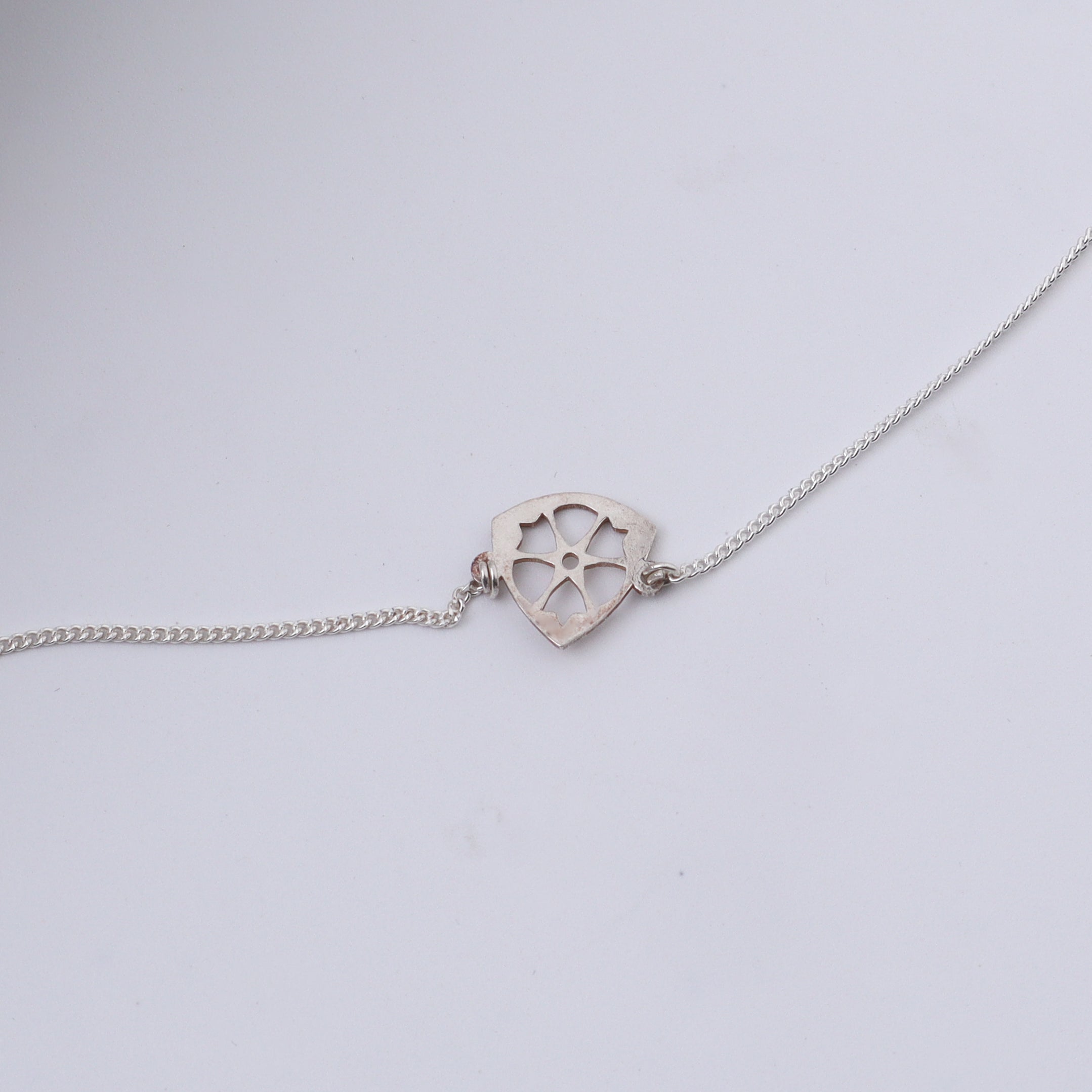 Silver Mini Triangle Filigree Bracelet