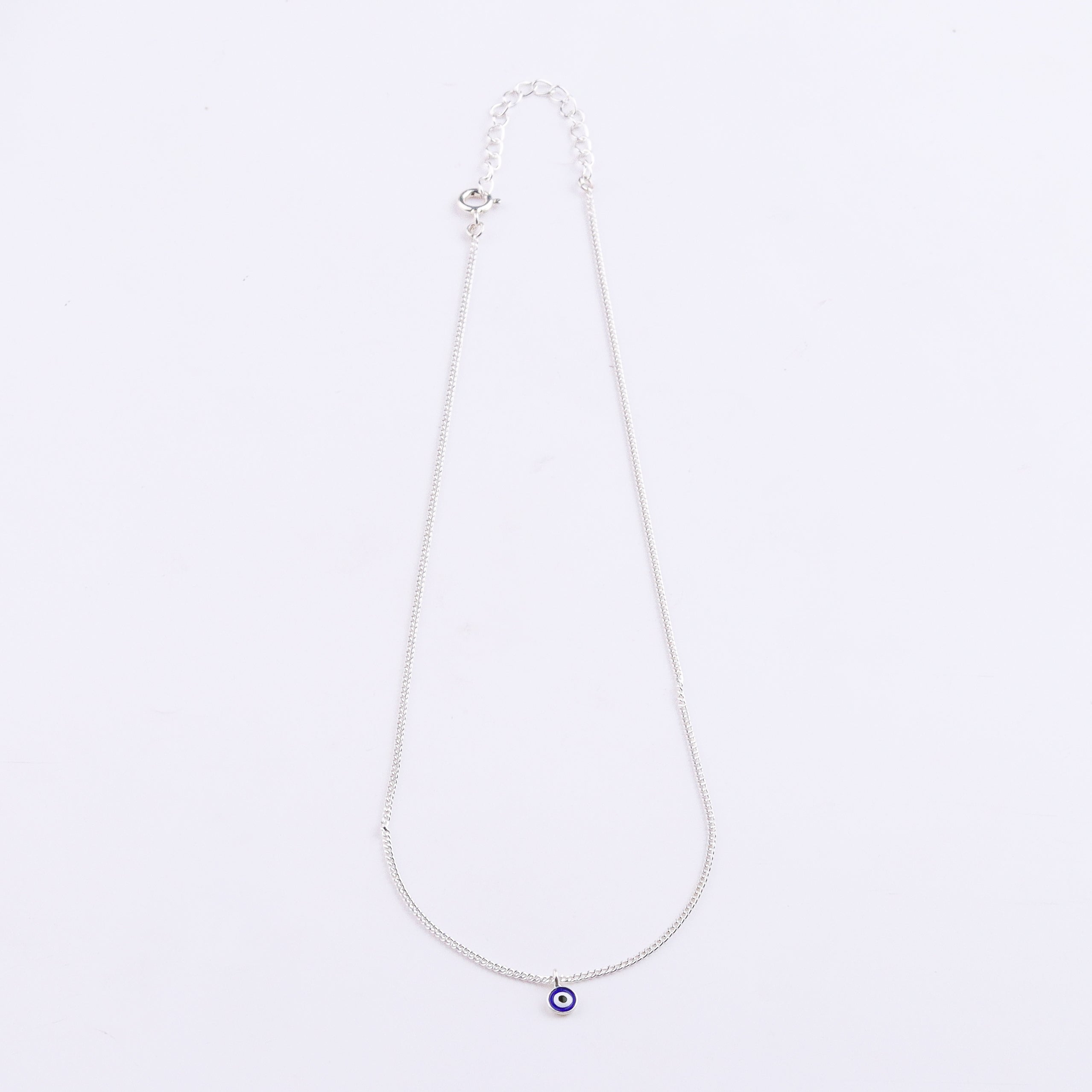 Sliver Evil Eye Necklace