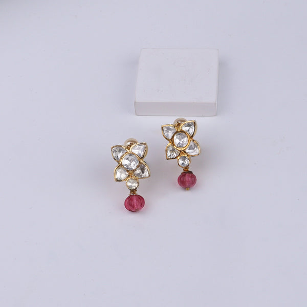 Gold Plated Silver Flower Earring