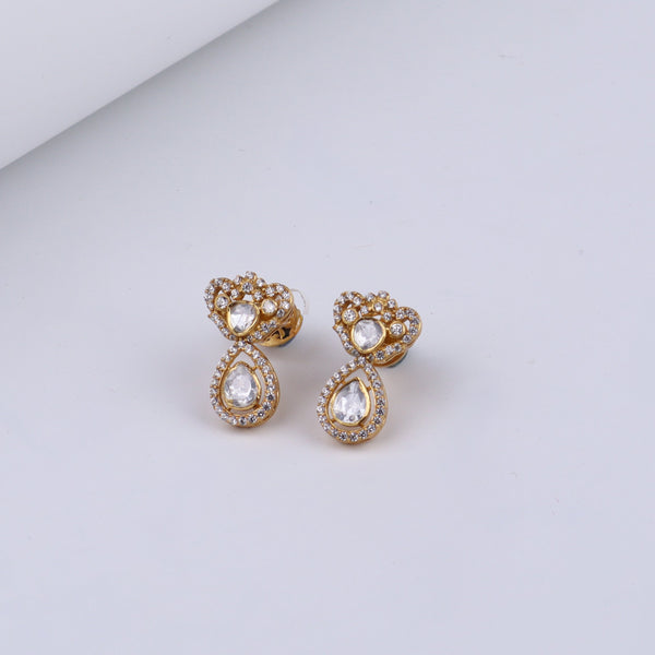 Gold Plated Silver Filigree Earring