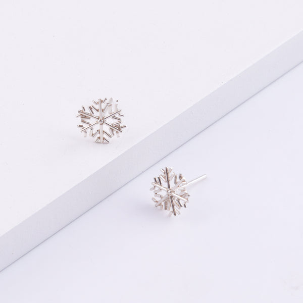 Sliver Snowflake Earrings