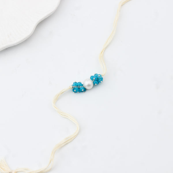 Handmade Jade and Pearl Rakhi