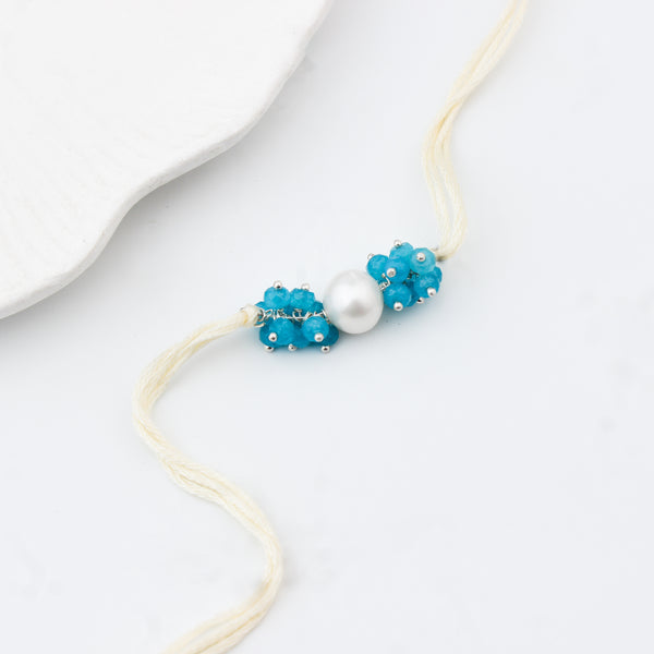 Handmade Jade and Pearl Rakhi