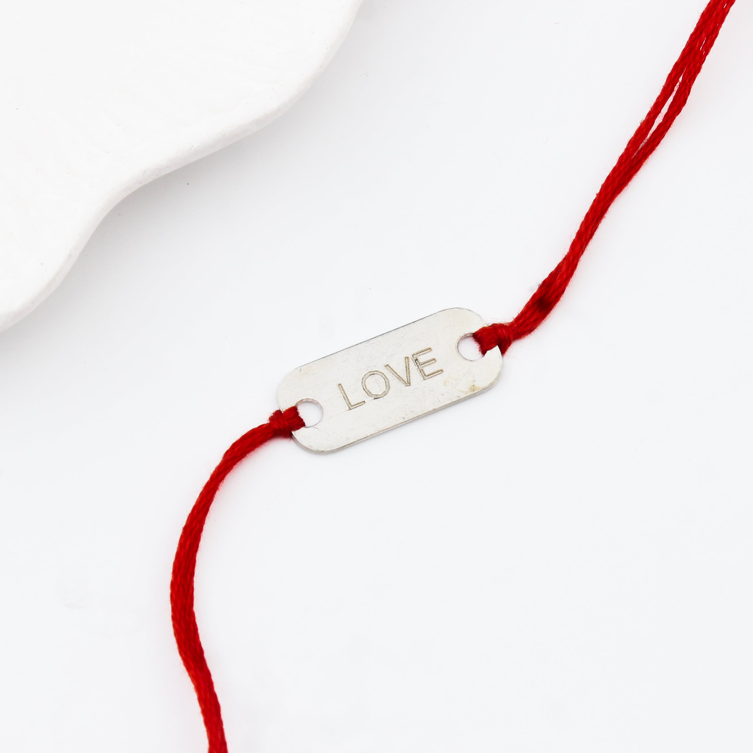 Silver LOVE Rakhi