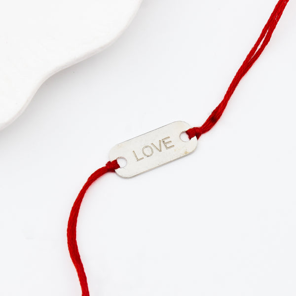 Silver LOVE Rakhi