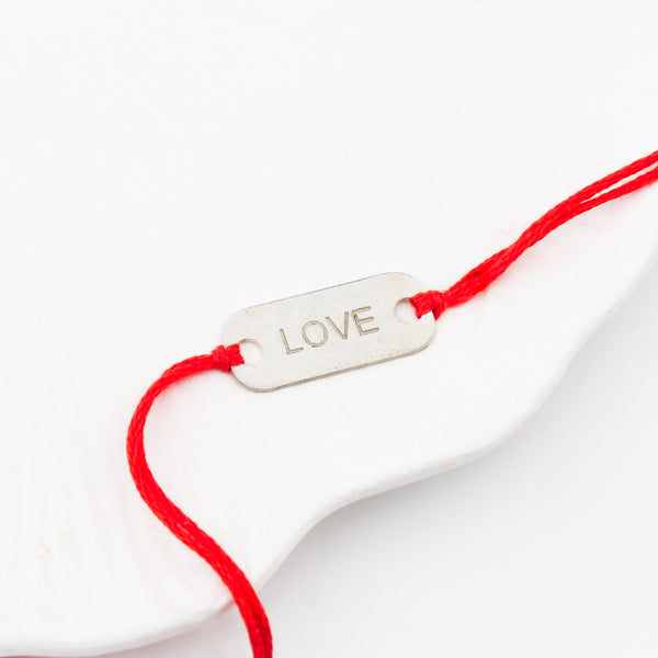 Silver LOVE Rakhi