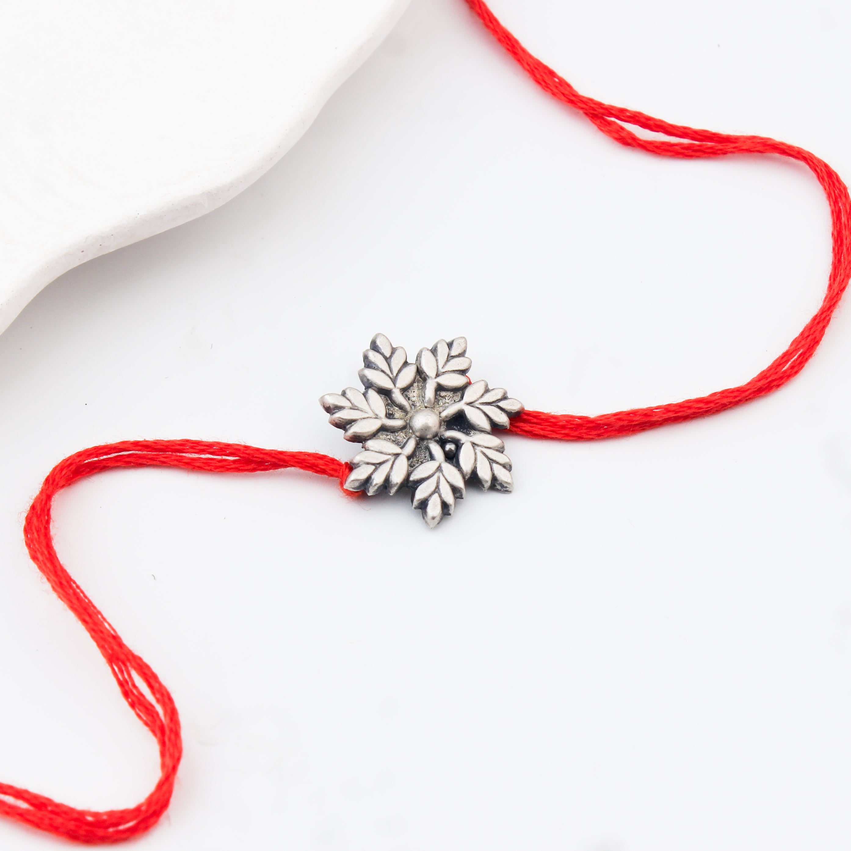 Handcrafted Silver Rakhi/Pendant