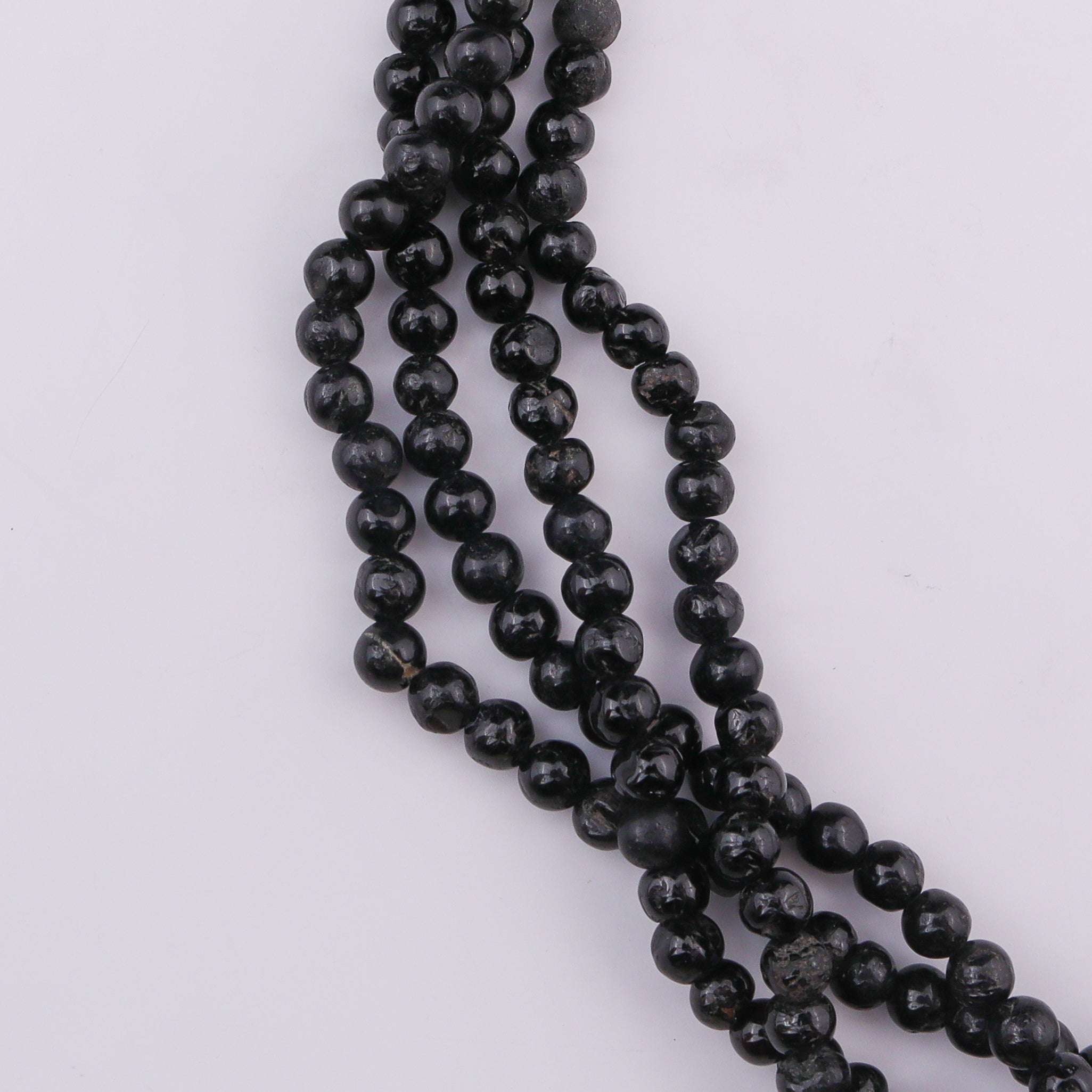 Half & Half Bracelet - Black Tourmaline & Coin Pearls