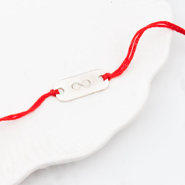 Silver Infinity Rakhi