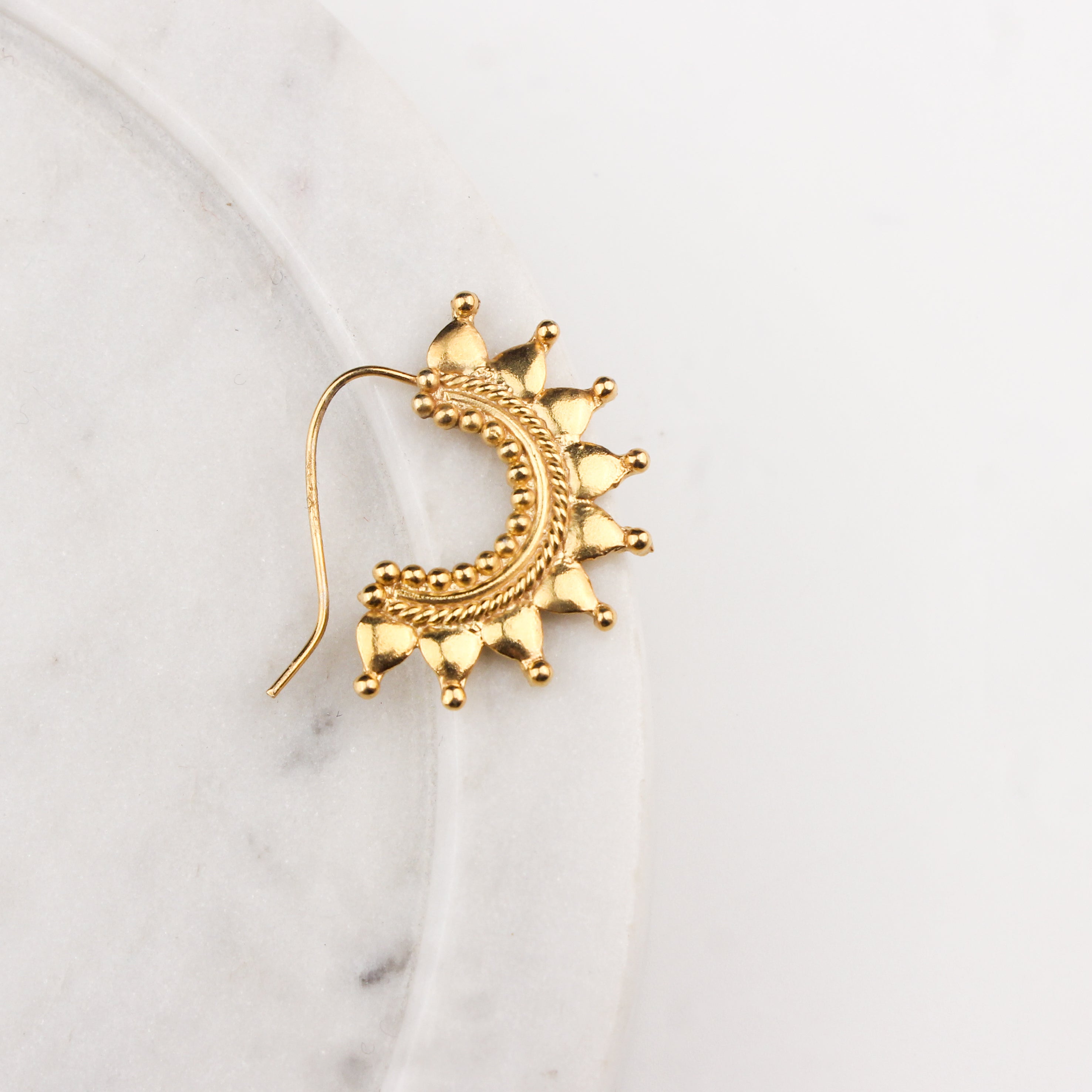 Itihaas Ghumat Nath (Left Pierced) | 22k Gold Plated