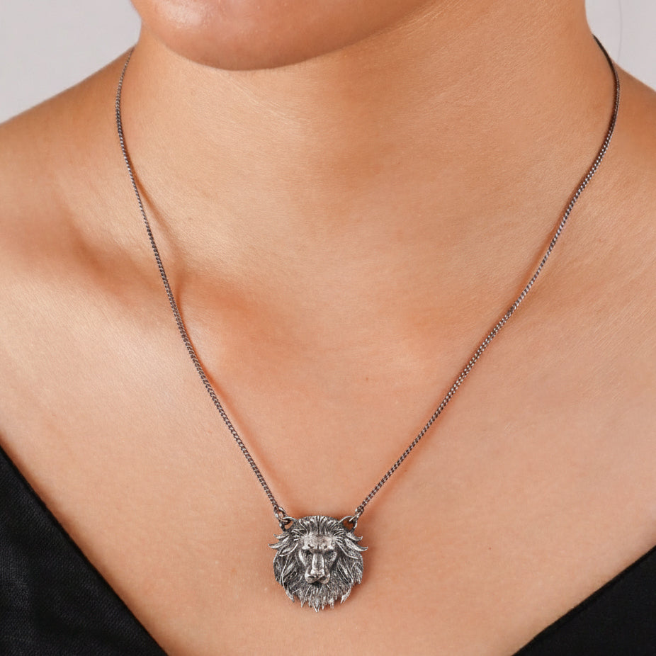 Lion Pendant Silver Jewellary