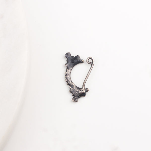 Silver Pinwheel Nath (Left, Clip on)