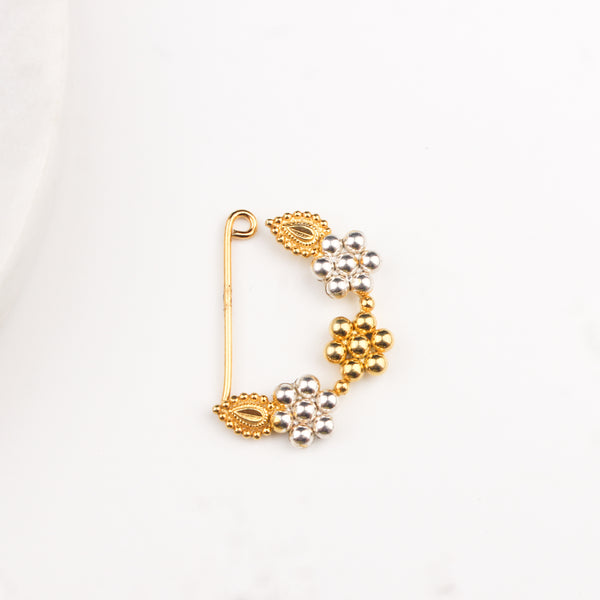 Swarna Rajat Kudi Nath - Dual Tone, Small (Left, Clip on) (Made to Order)