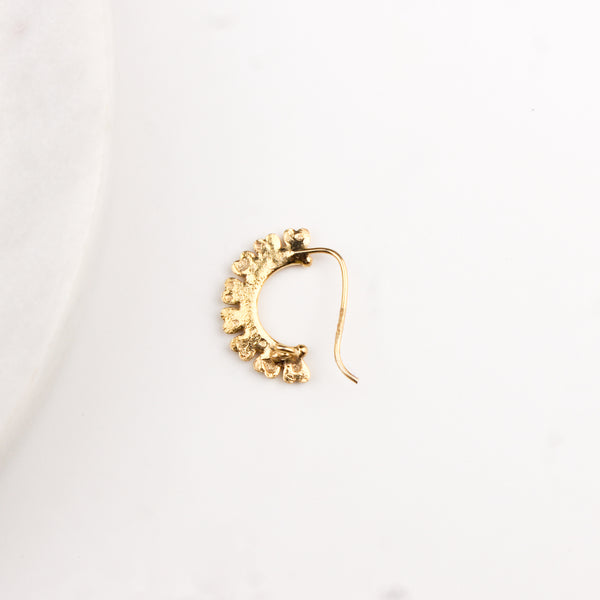 Heart Nath (Left, Pierced) |  92.5 Silver | 22K Gold Plated