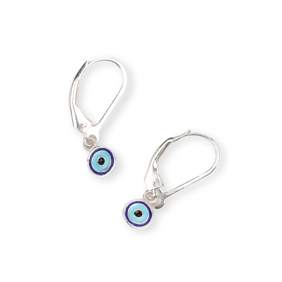 Enamel Evil Eye Dangler Earrings