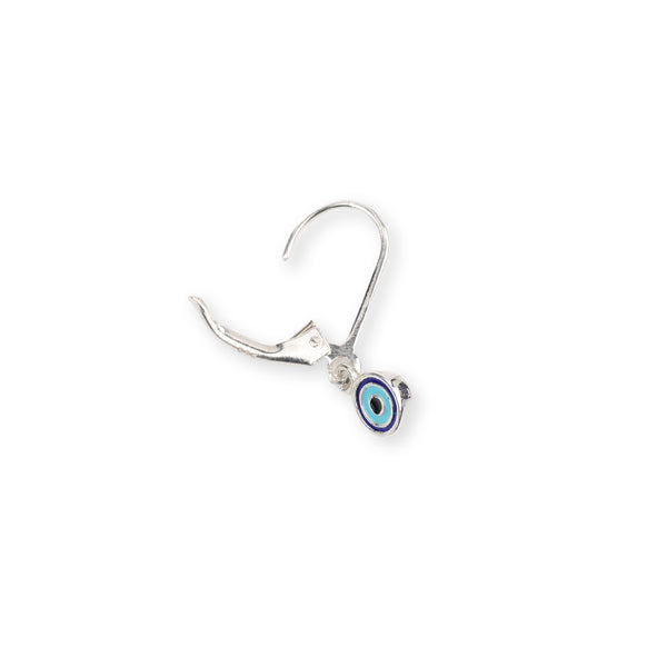 Enamel Evil Eye Dangler Earrings