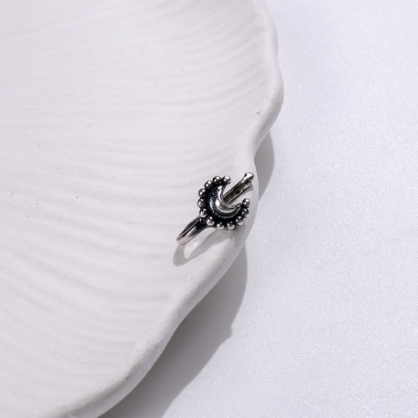 Chandrakor Nose pin: Small (Clip On)