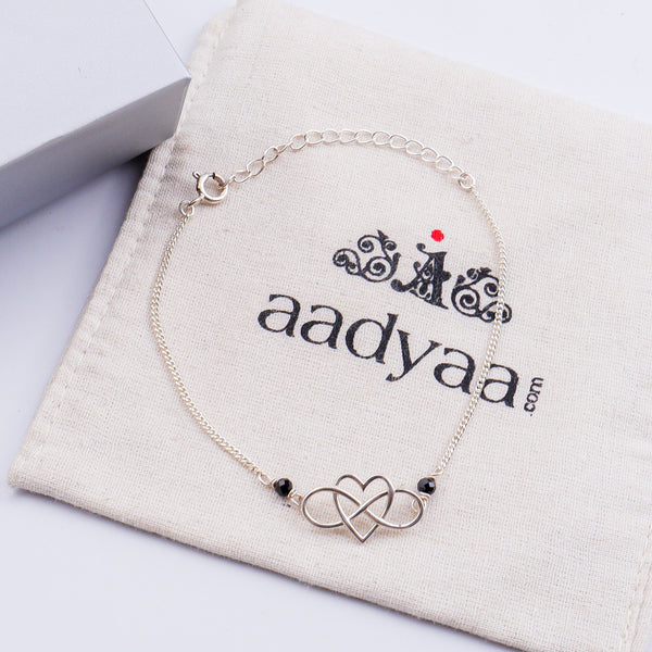 Love Infinity Chain Mangalsutra Bracelet