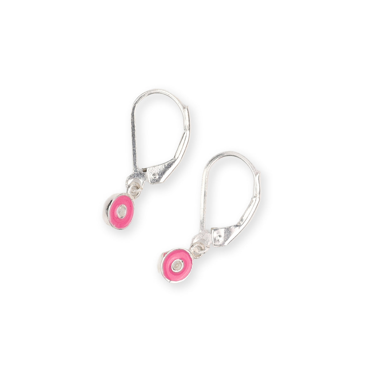 Enamel Donut Dangler Earrings