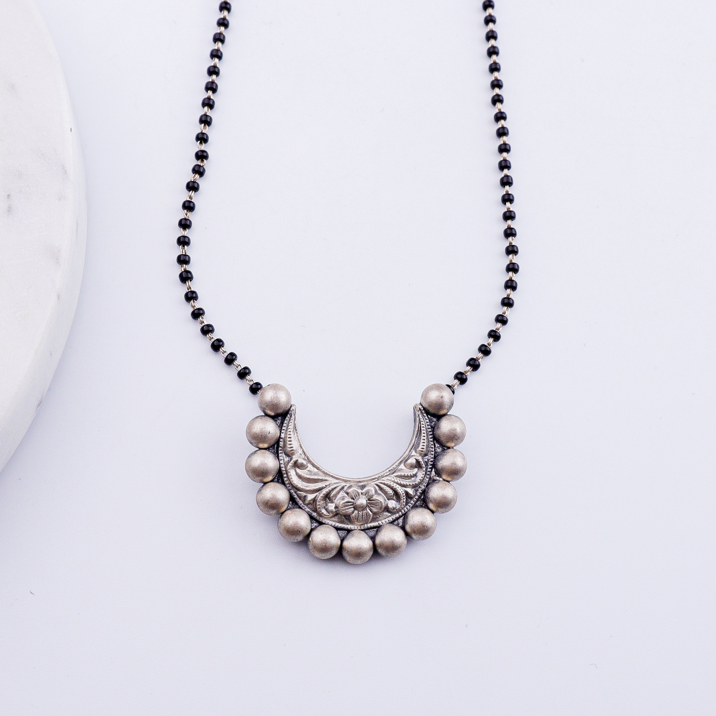 Silver Chandrakor Mangalsutra