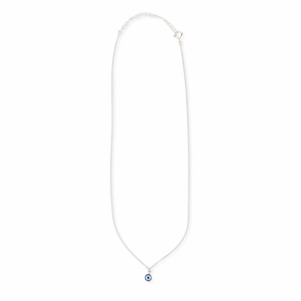Sliver Evil Eye Necklace