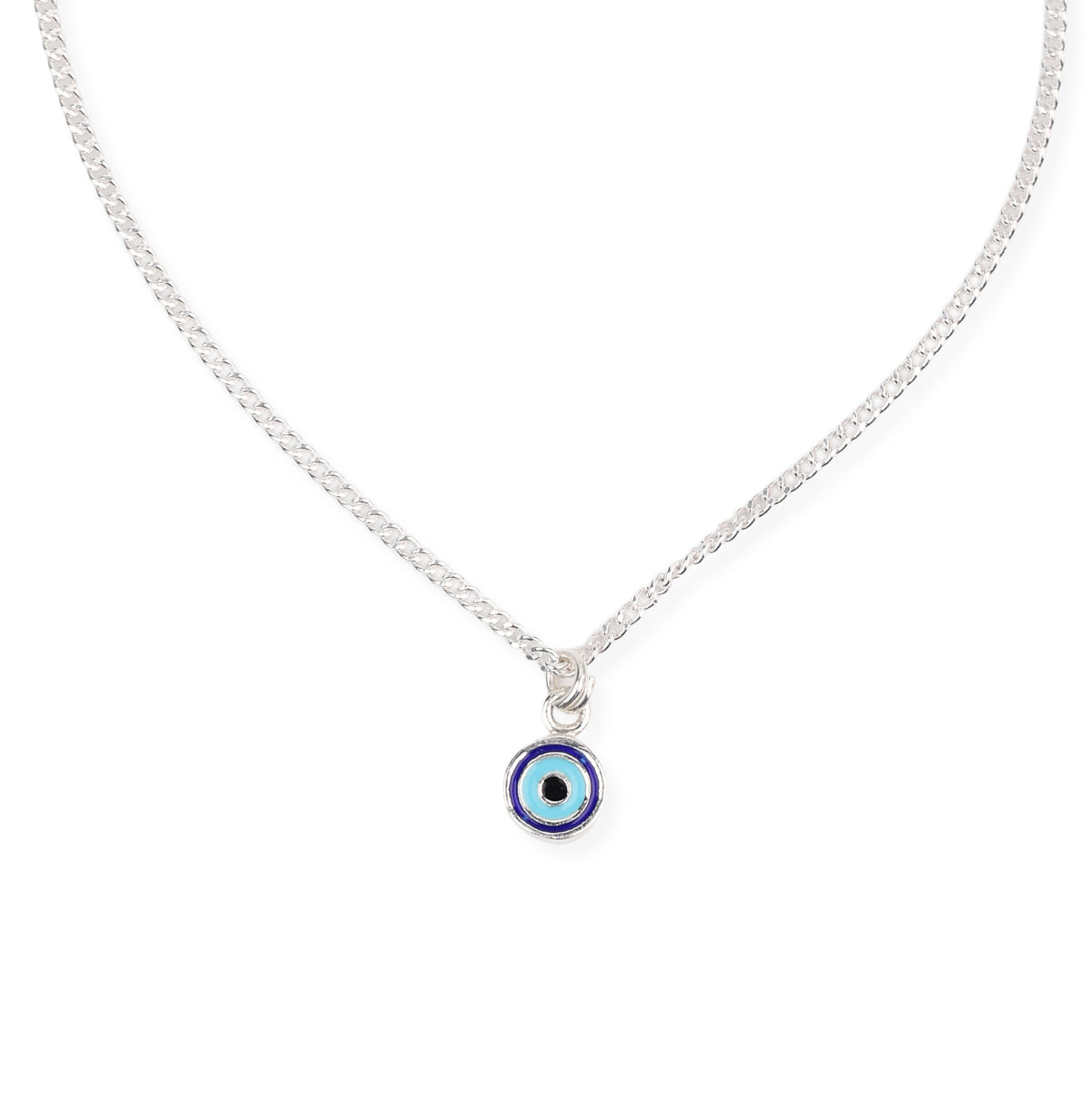 Sliver Evil Eye Necklace