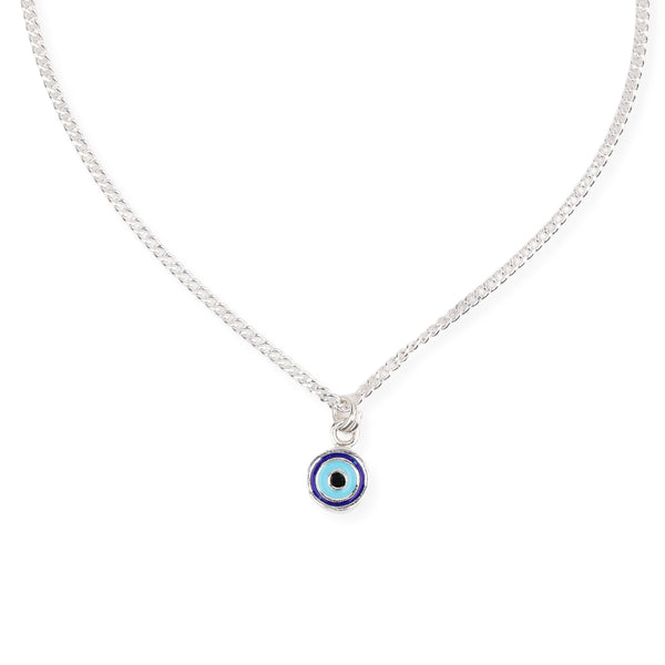 Sliver Evil Eye Necklace