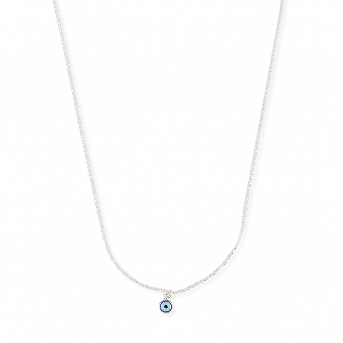 Sliver Evil Eye Necklace