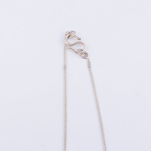 Silver coin chain mangalsutra : Medium sized coin