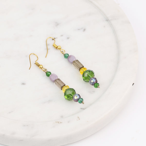 Multicolour Glass Bead Earrings