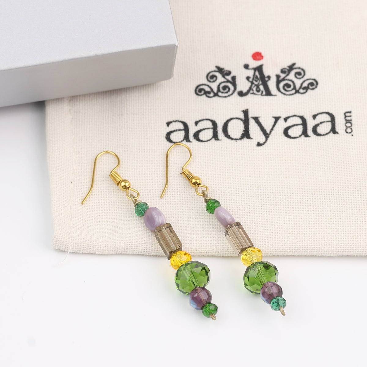 Multicolour Glass Bead Earrings
