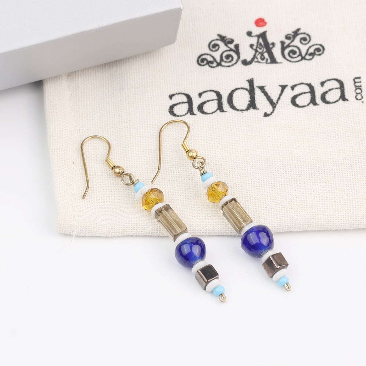 Multicolour Glass Bead Earrings
