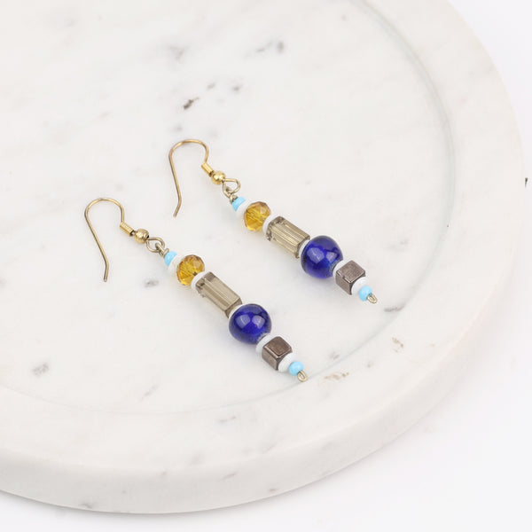 Multicolour Glass Bead Earrings