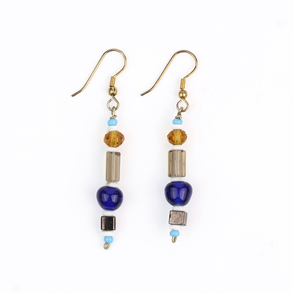 Multicolour Glass Bead Earrings