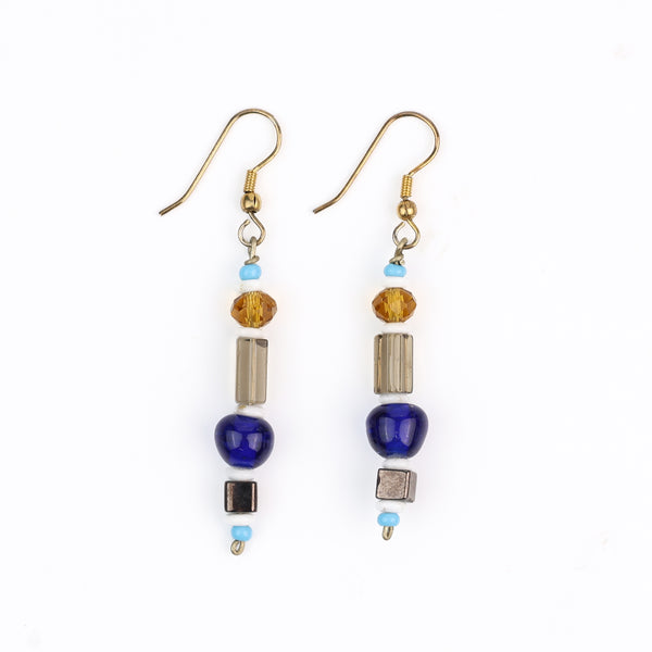 Multicolour Glass Bead Earrings