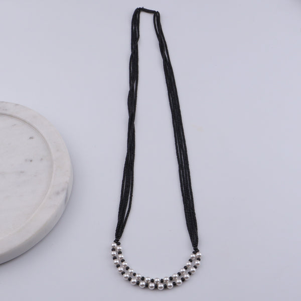 Two Layer Pearl Mangalsutra | 92.5 Sterling Silver