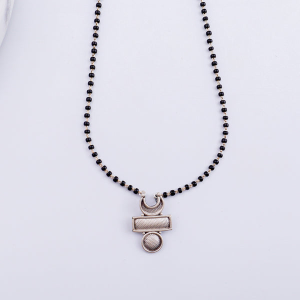 Maharashtrian Chandrakor Tikli Mangalsutra | 92.5 Silver