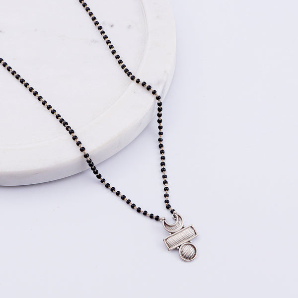 Maharashtrian Chandrakor Tikli Mangalsutra | 92.5 Silver