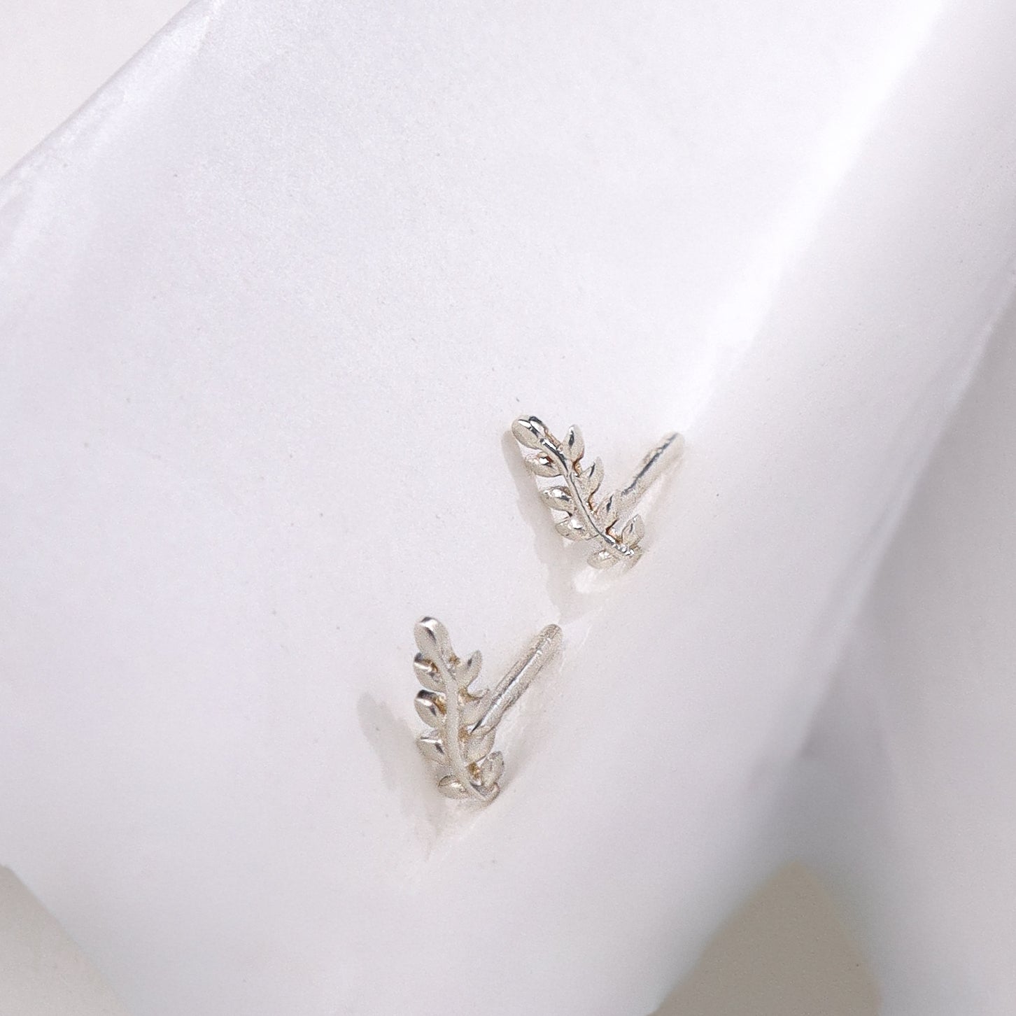 Dainty Leaf Studs | 92.5 Silver