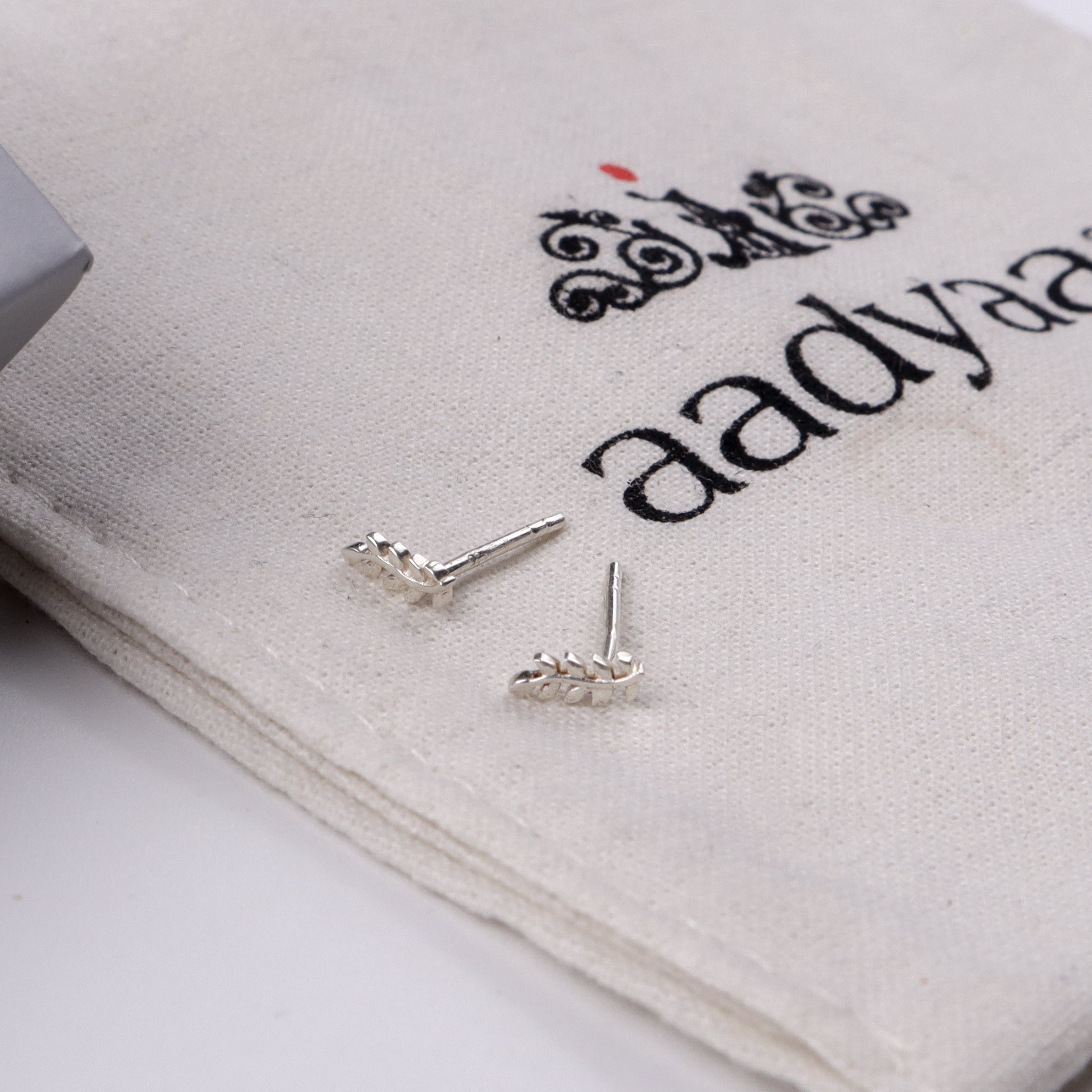 Dainty Leaf Studs | 92.5 Silver