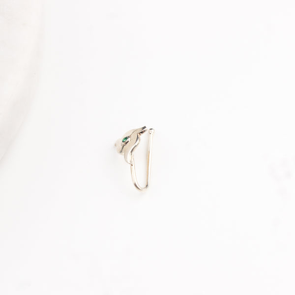 Silver Nakshatra Nose pin (Clip on)