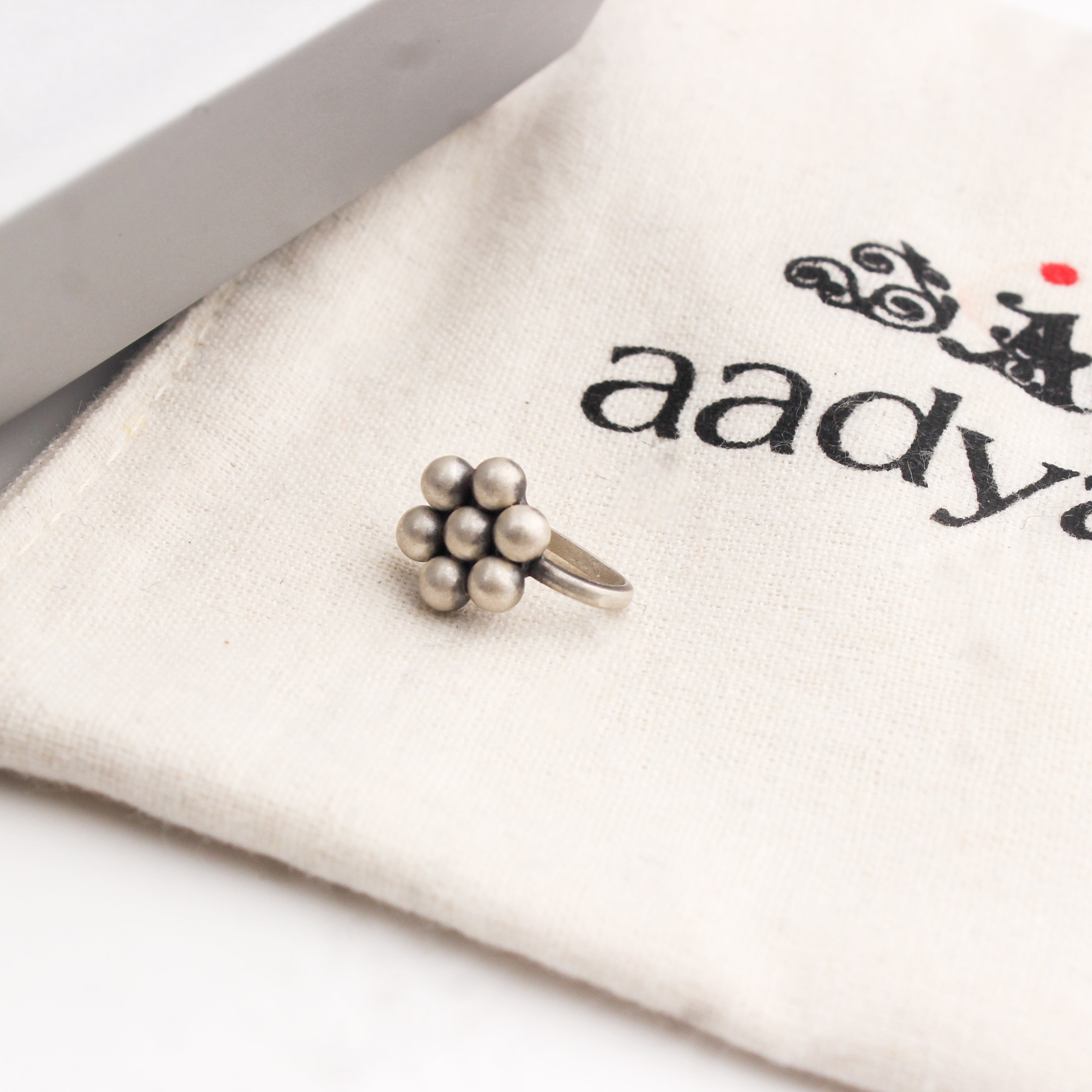 Itihaas Kudi Nose pin (Clip on) | 92.5 Silver