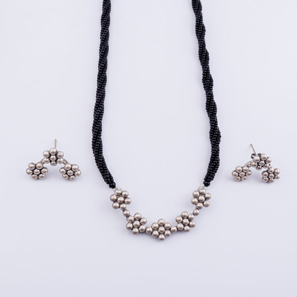Kudi Basket Long Mangalsutra with Earrings