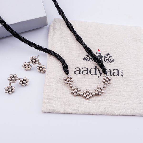 Kudi Basket Long Mangalsutra with Earrings