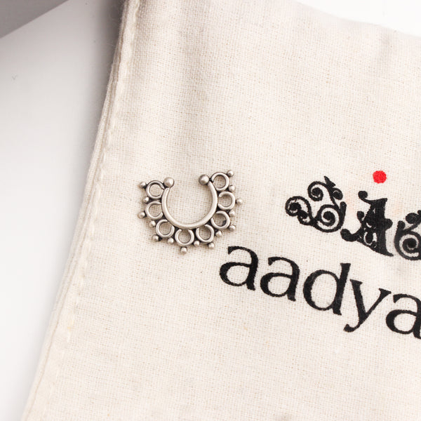 Filigree Nose Ring / Septum Ring (Clip On)
